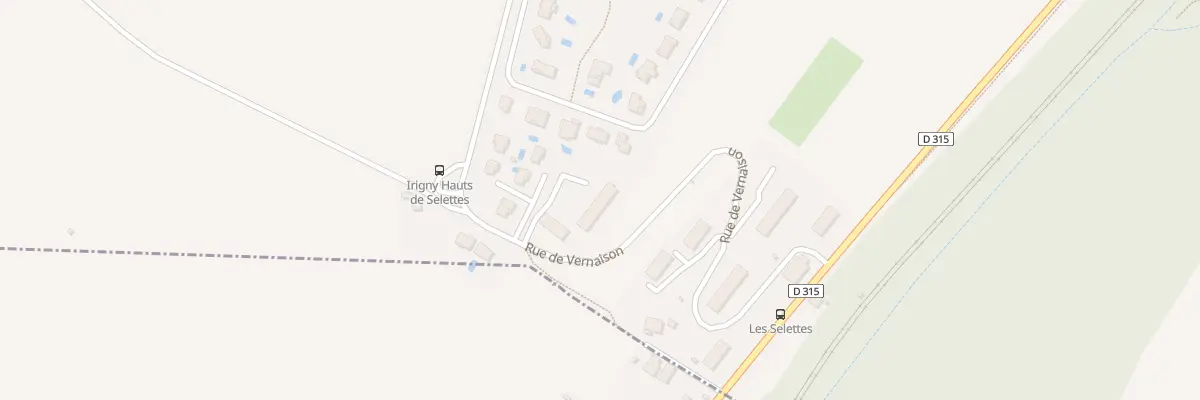 Plan du 74 Rte de Vernaison à Irigny