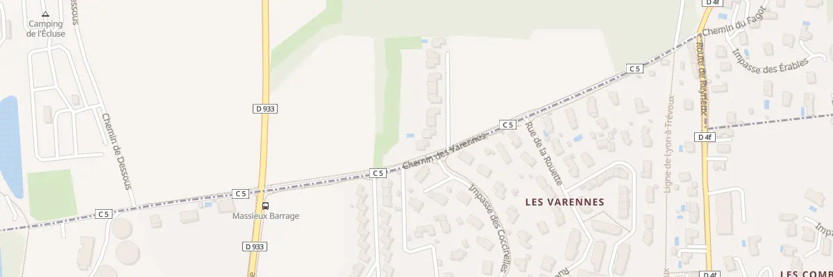 Plan du 5283 Au Plat des Varennes à Parcieux
