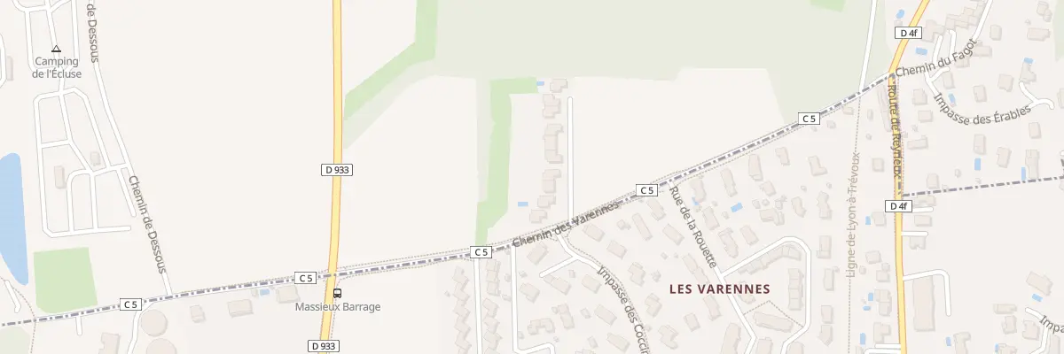 Plan du 5285 Au Plat des Varennes à Parcieux