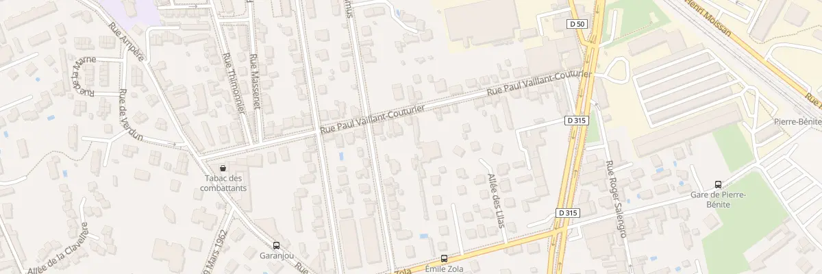 Plan du 33 Rue Paul Vaillant-Couturier à Oullins-Pierre-Bénite