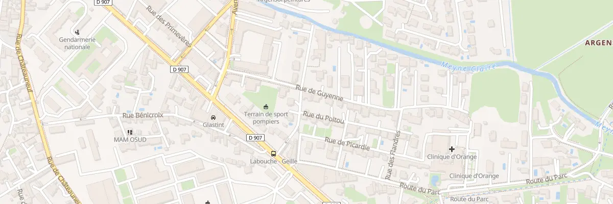 Plan du 4 Rue du Poitou à Orange