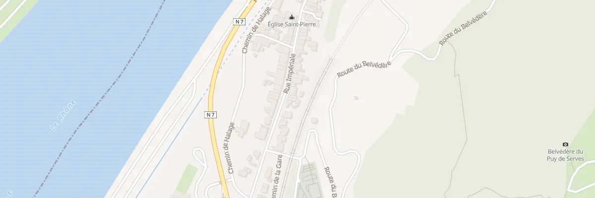 Plan du 83 Rue Impériale à Serves-sur-Rhône