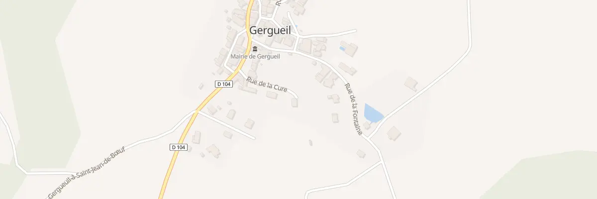 Plan du 6 Rue de la Cure à Gergueil