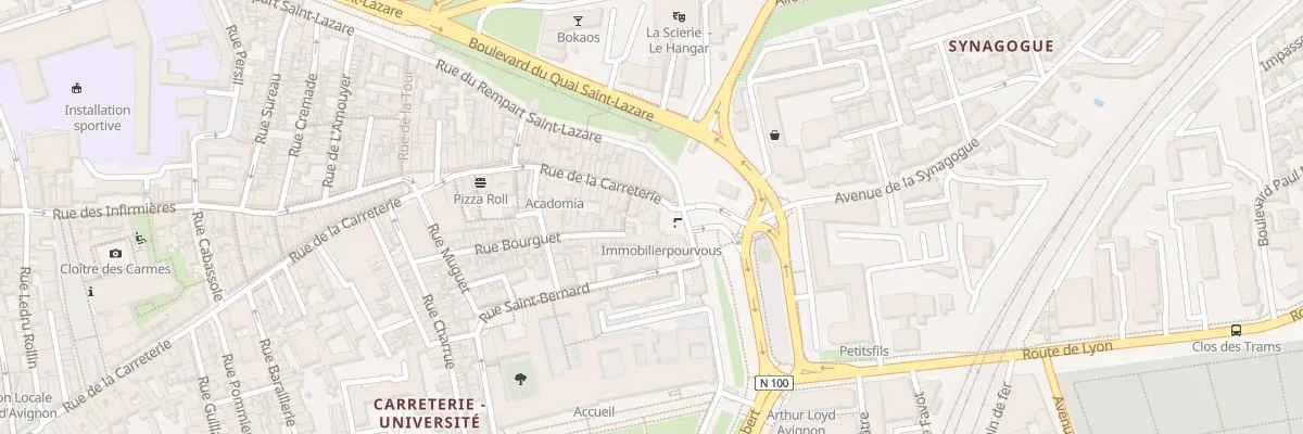 Plan du 164 Rue Carreterie à Avignon