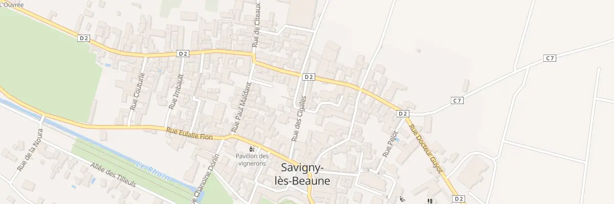 Plan du 2 Rue des Cigales à Savigny-lès-Beaune