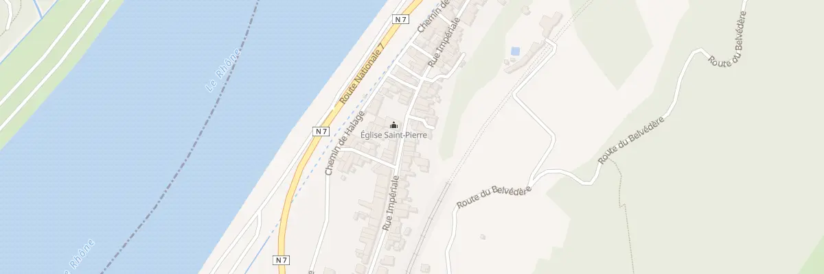Plan du 61 Rue Impériale à Serves-sur-Rhône