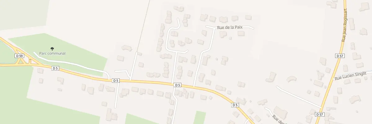 Plan du 33 Rue des Longues Roies à Vivier-au-Court