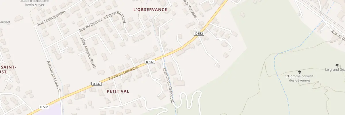 Plan du 33 Rte de Lamastre à Tournon-sur-Rhône
