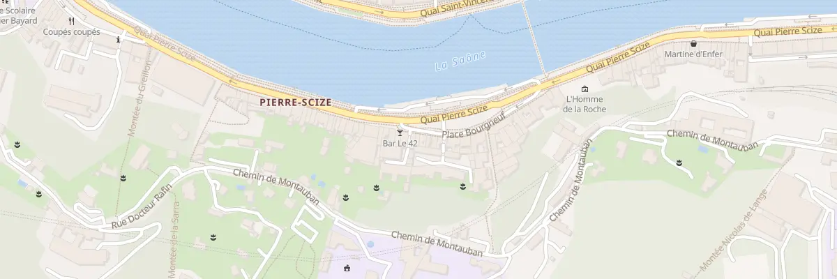Plan du 44 Quai Pierre Scize à Lyon 9e Arrondissement