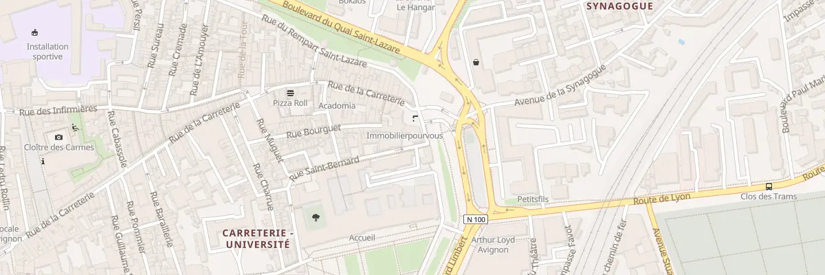 Plan du 170 Rue Carreterie à Avignon