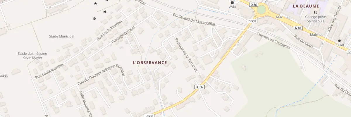 Plan du 117 Rue de l’Observance à Tournon-sur-Rhône