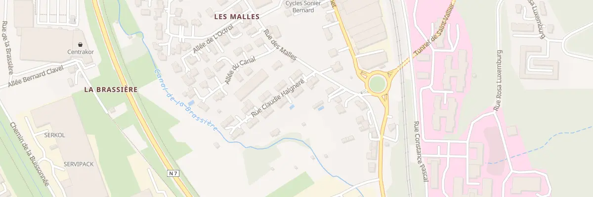Plan du 98 Rue des Malles à Saint-Vallier
