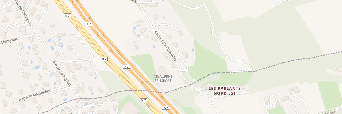 Plan de La Pipardiere à Chanas