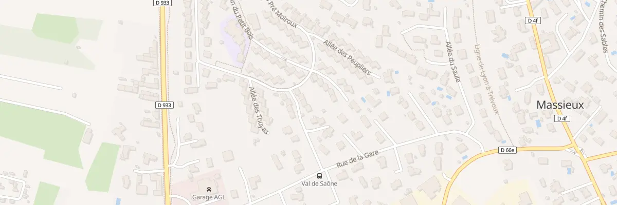 Plan du 32 Che du Val de Saone à Massieux