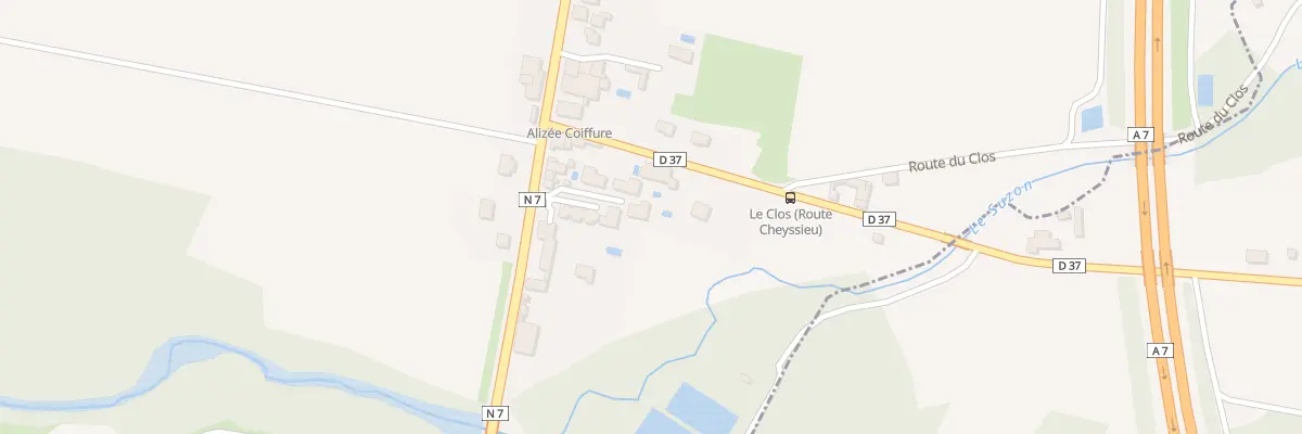 Plan du 234 Rte Nationale 7 à Auberives-sur-Varèze