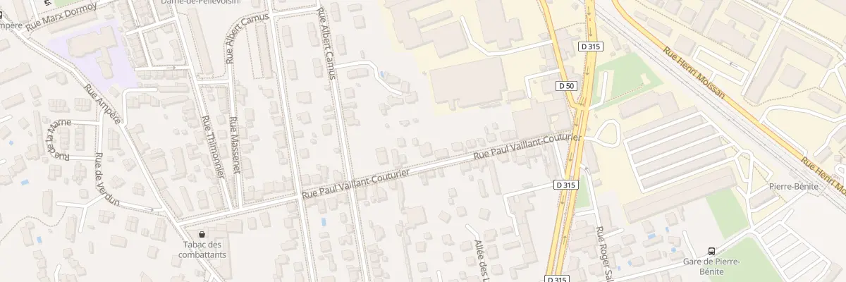 Plan du 24 Rue Paul Vaillant-Couturier à Oullins-Pierre-Bénite
