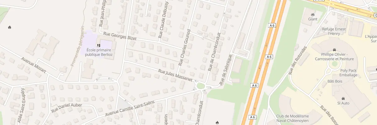 Plan du 15 Rue Charles Gounod à Châtenoy-le-Royal