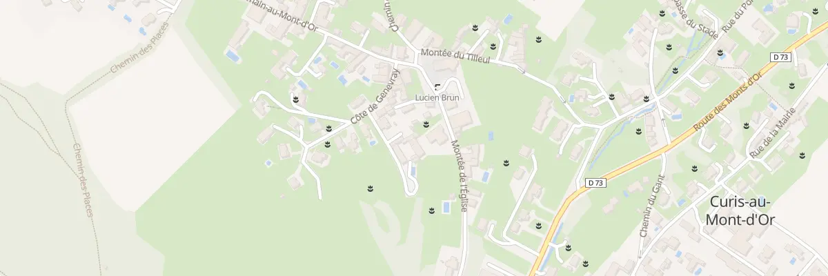 Plan du 71 Côte de Genevray à Curis-au-Mont-d’Or