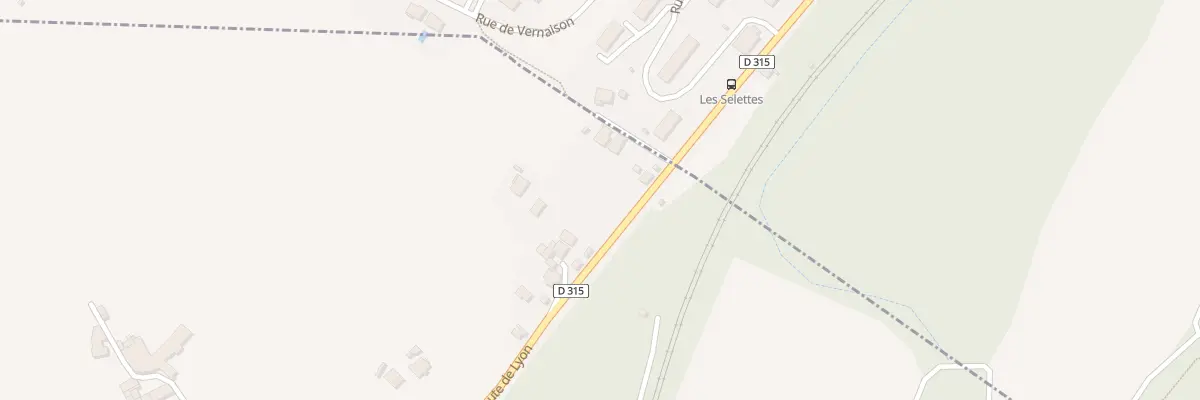 Plan du 1277 Rte de Lyon à Vernaison
