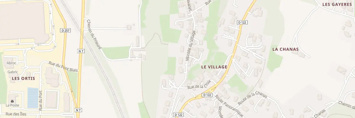 Plan du 211 Mte du Village à Laveyron