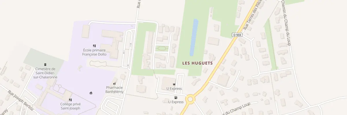 Plan du 12 Les Huguets à Saint-Didier-sur-Chalaronne