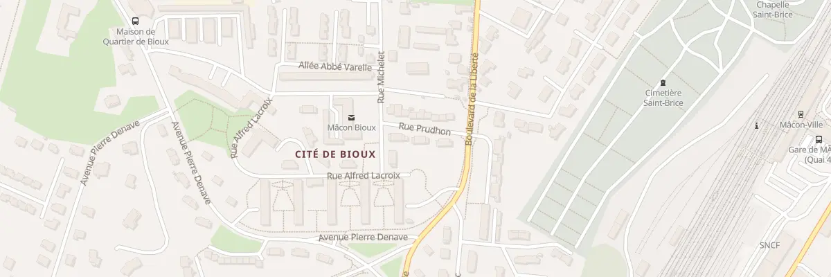 Plan du 7 Rue Prudhon à Mâcon