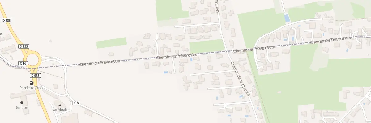 Plan du 424 Che du Trève d’Ars à Parcieux
