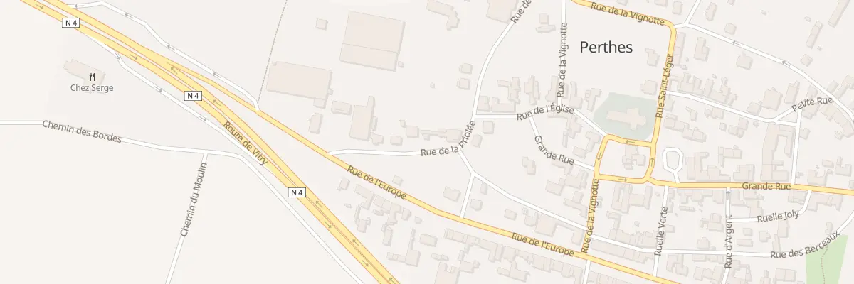 Plan du 3 Rue de la Priolée à Perthes