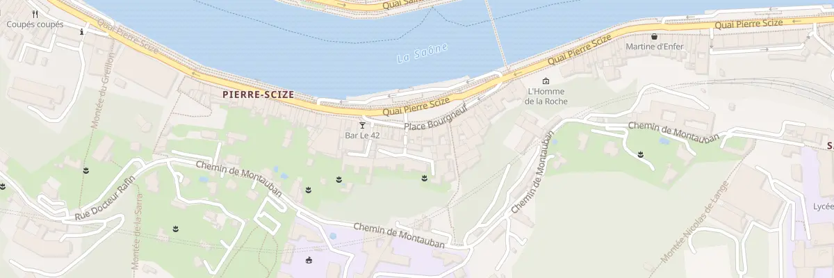 Plan du 50 Quai Pierre Scize à Lyon 9e Arrondissement