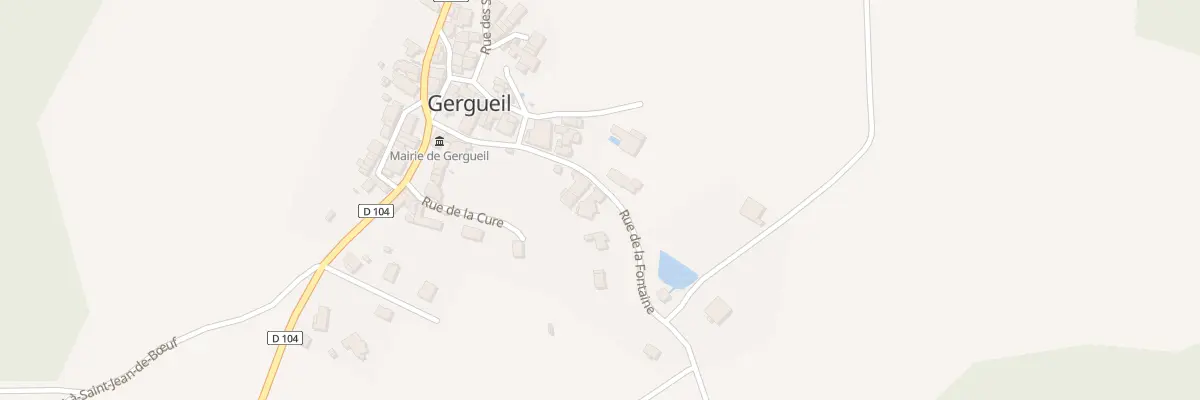 Plan du 6 Rue de la Fontaine à Gergueil