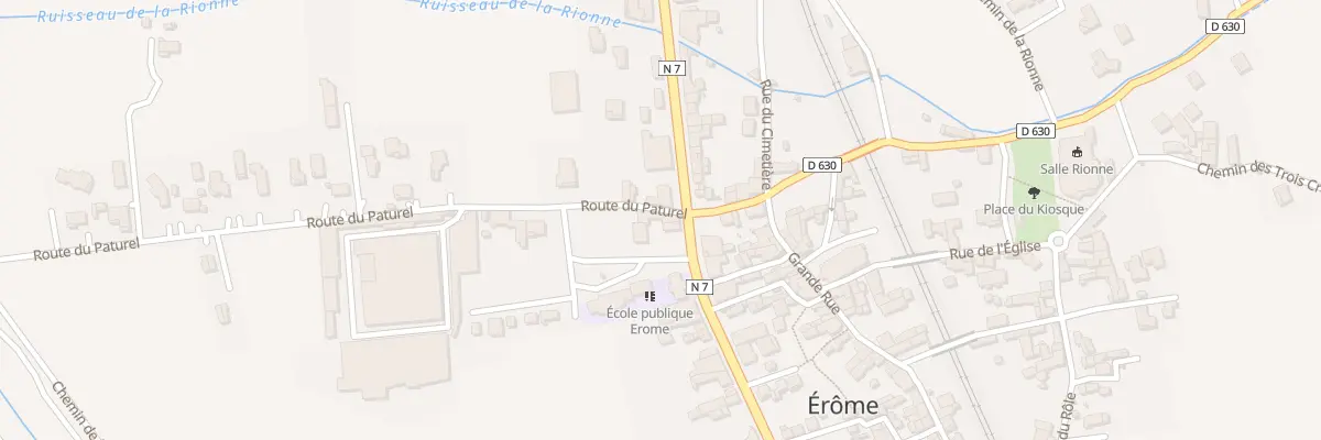Plan du 35 Rte de Paturel à Érôme