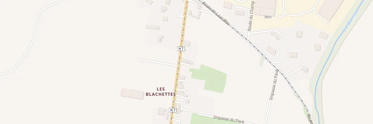 Plan du 2592 Rte Nationale 7 à Beausemblant