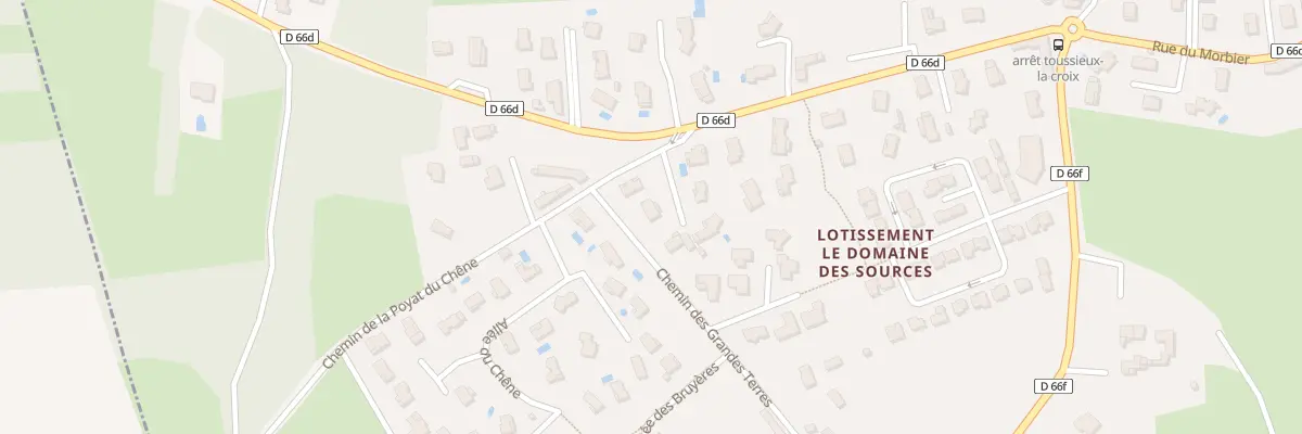 Plan du 13 Che de la Poyat du Chene à Toussieux
