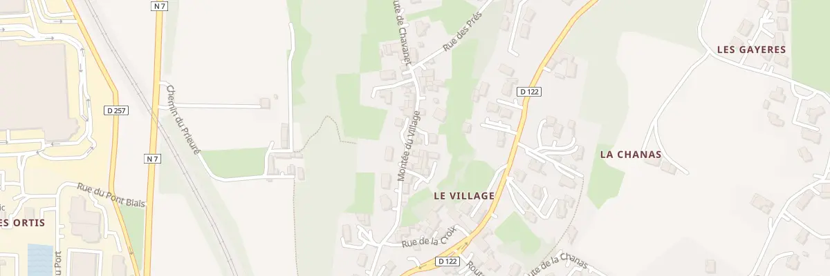 Plan du 264 Mte du Village à Laveyron