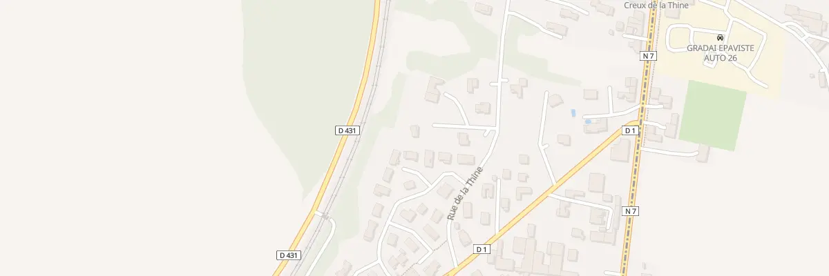 Plan du 5925 Creux de la Thine à Andancette