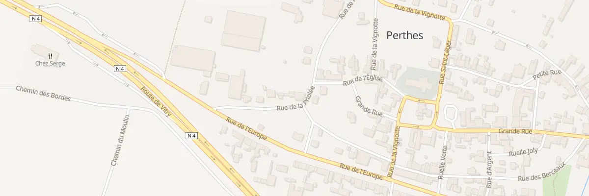 Plan du 5 Rue de la Priolée à Perthes