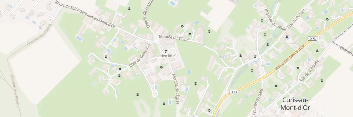 Plan du 306 Mte de l’Eglise à Curis-au-Mont-d’Or