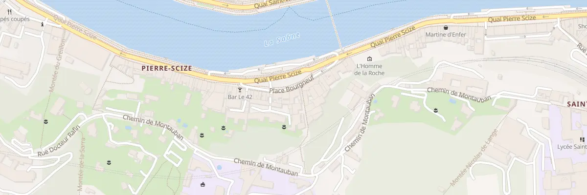 Plan du 52 Quai Pierre Scize à Lyon 9e Arrondissement