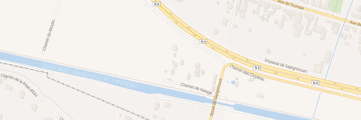 Plan du 3 Che du Halage à Perthes