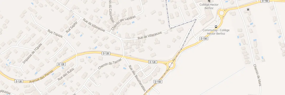 Plan du 65 Rue de Villeneuve à Ternay