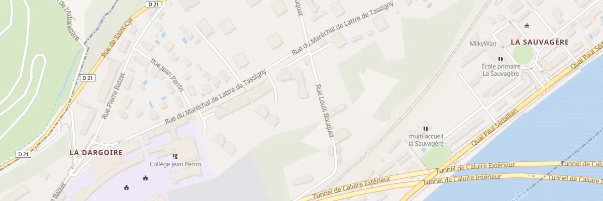 Plan du 36 Rue Mal de Lattre de Tassigny à Lyon 9e Arrondissement