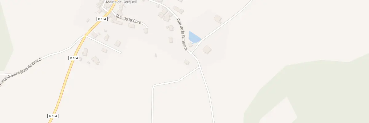 Plan du 9001 Sur la Fontaine aux Berger à Gergueil