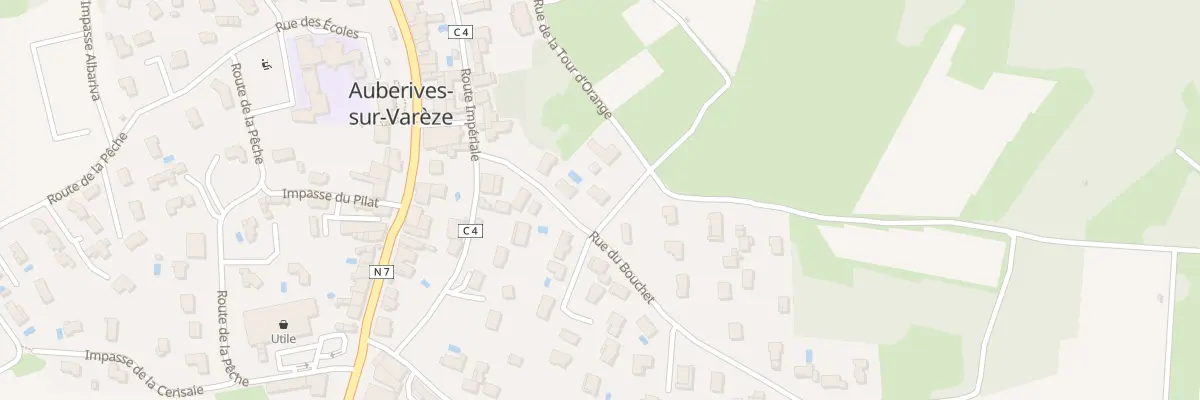 Plan du 91 Rue du Bouchet à Auberives-sur-Varèze