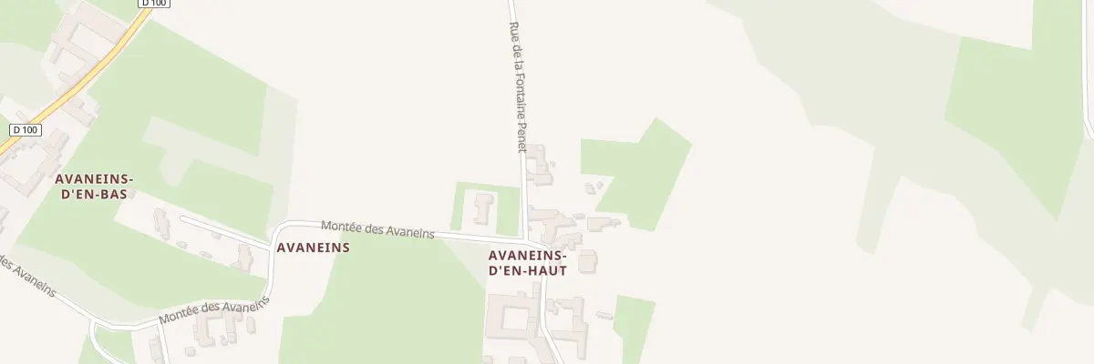 Plan du 5060 Avaneins d’En Haut à Mogneneins