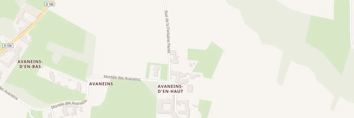 Plan du 401 Rue de la Fontaine Penet à Mogneneins