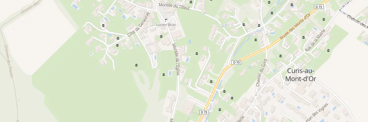 Plan du 236 Mte de l’Eglise à Curis-au-Mont-d’Or