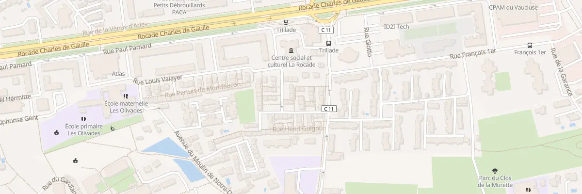 Plan du 12 Rue Cambis Lezan à Avignon
