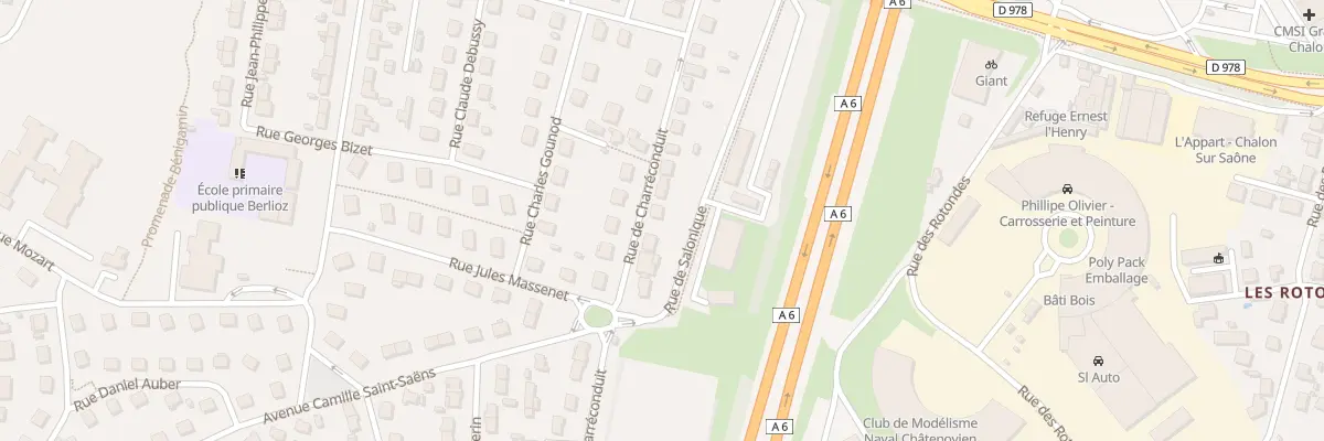 Plan du 23 Rue de Charréconduit à Châtenoy-le-Royal