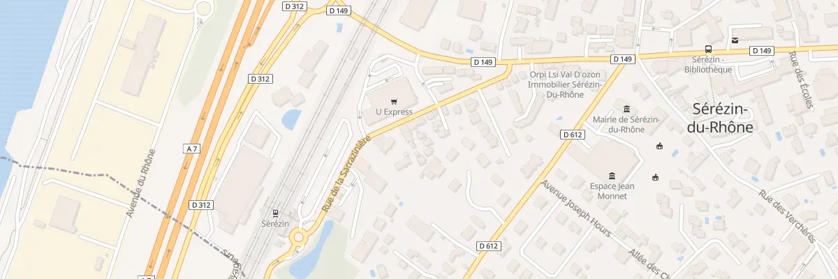 Plan du 11 Rue de la Sarraziniere à Sérézin-du-Rhône