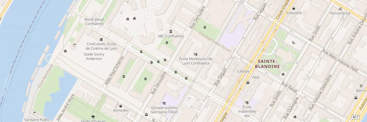 Plan du 7 Crs Bayard à Lyon 2e Arrondissement